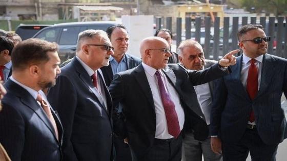 وزير الصحه الاتحاديه الدكتور صالح مهدي الحسناوي يتفقد مشروع مركز مدينة الصدر