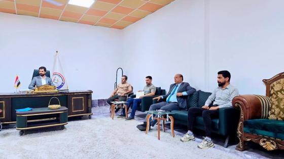 مدير  الشباب والرياضة ويعقد اجتماعا موسعا لمتابعة سير العمل