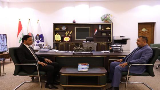 مدير معهد التدريب النفطي ميسان يستقبل مدير قسم مصفى ميسان