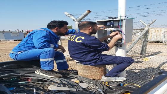 شركة نفط ميسان تستكمل نصب منظومة كاميرات المراقبة في حقل العمارة النفطي