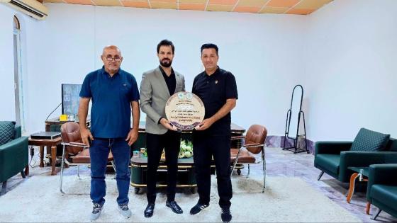 مدير شباب ورياضة ميسان يستقبل عضو الإتحاد المركزي