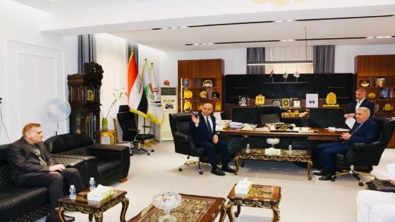 مدير عام شركة نفط ميسان يستقبل في مكتبه مدير عام صحة ميسان لبحث سبل تعزيز التعاون المشترك 