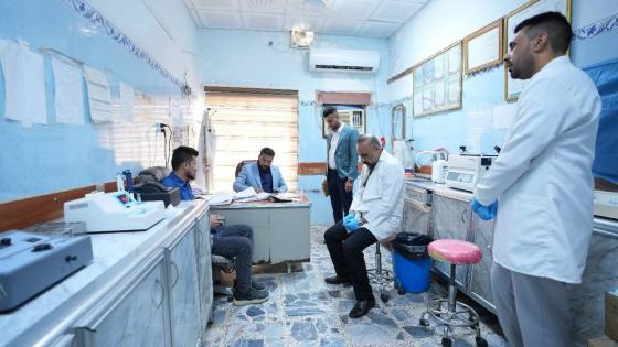 محافظ ميسان يتابع الواقع الصحي في مركز صحي العدل