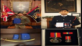 نجاح طالب ضابط في الجيش البنغلاديشي في الأكاديمية العسكرية الملكية ساندهيرست، المملكة المتحدة